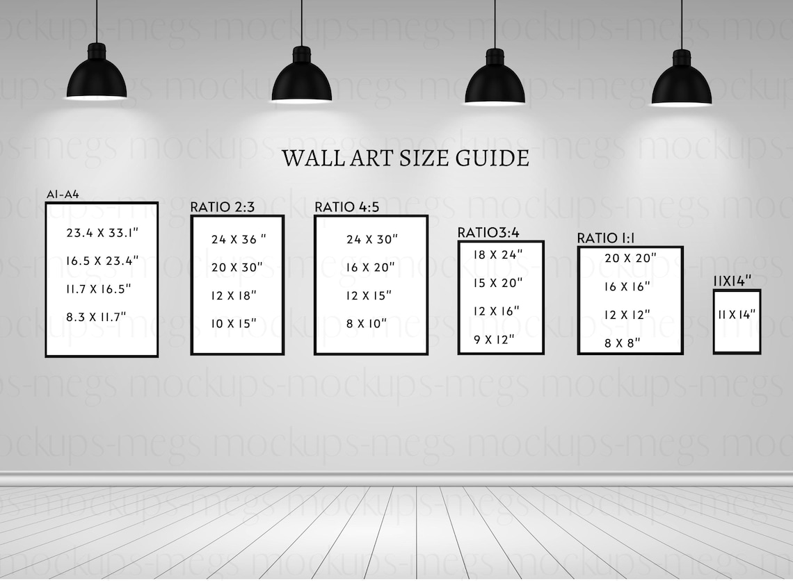 Size Guide Wall Art Size Guide Wall Art Chart Art Size - Etsy Canada