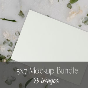 Pacote de convites de casamento 5x7 e cartões Boho Mockup para chás de bebê e despedidas de solteira