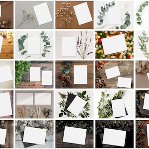 50 professionele 5 x 7 uitnodigings- en kaartmodellen voor canvas, minimalistisch en modern bundel