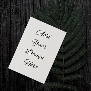 5x7 Convite de casamento Mockup para chá de panela, design de cartão Flat Lay