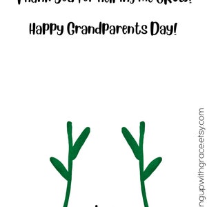 Grandparents Day Printable Craft, Handprint Craft for Grandparents Day ...