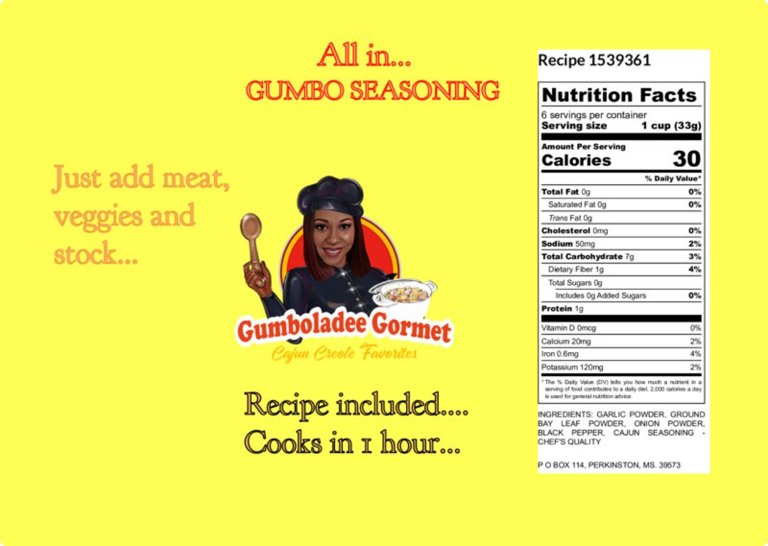 All in Gumbo Seasoning Etsy