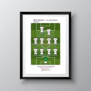 West Ham 1980 FA Cup Final Wall Print - Digital (PDF) only