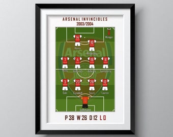 Arsenal Invincibles Wall Print - Digital (PDF) only