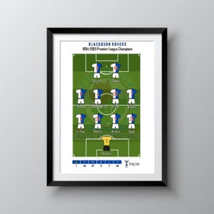 Blackburn 1995 Premier League Champions Wall Print - Digital (PDF) only
