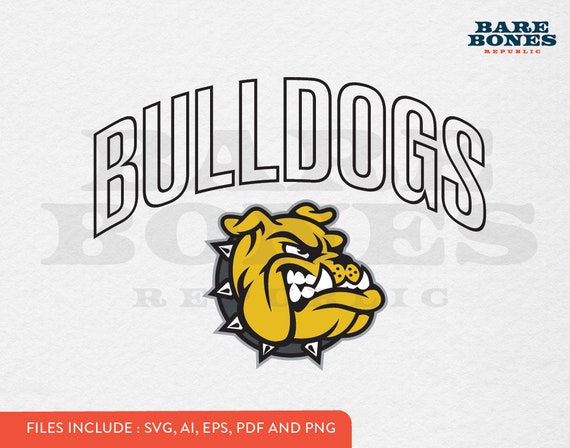 Bulldog School Spirit SVG Art - Etsy