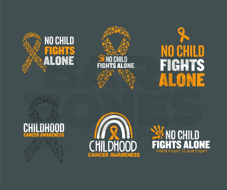 Childhood Cancer Art Bundle - Etsy