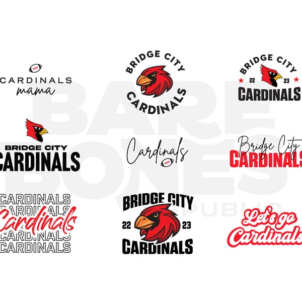 Bridge City Cardinals Digital Design Bundle
