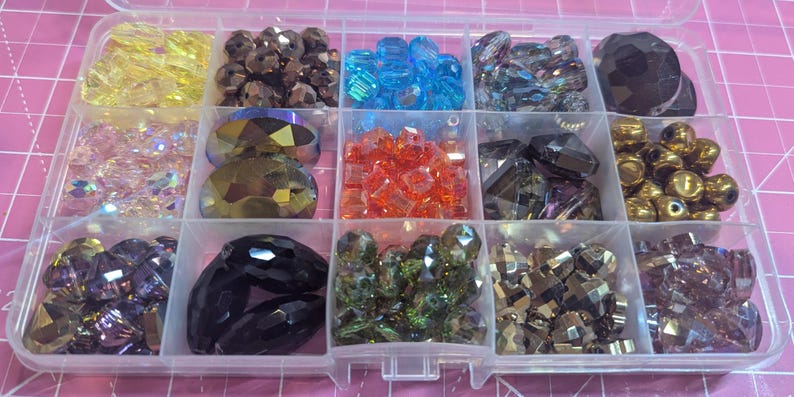 Bling Bead Boxes – Assorted High Quality Bling and Bohdi Beads - Etsy