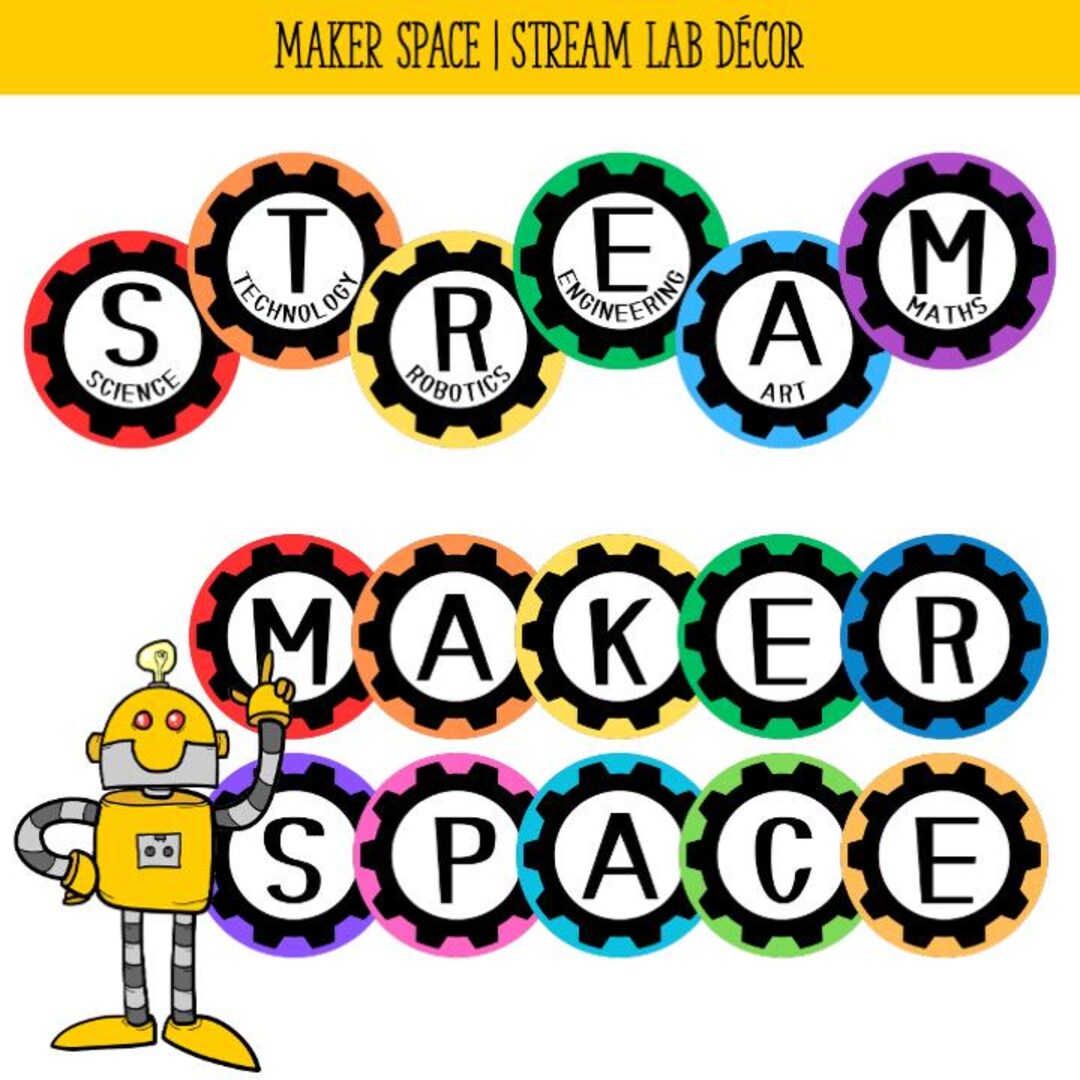 Classroom Decor | STEAM Lab | Makerspace - Etsy Canada