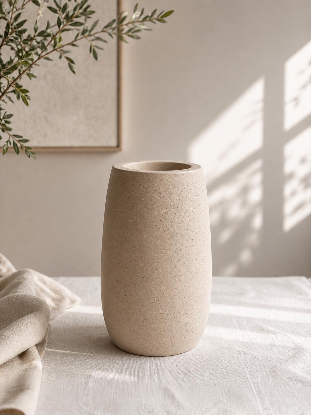 Nordic Concrete Vase | Handmade Minimalist Sculptural Home Decor