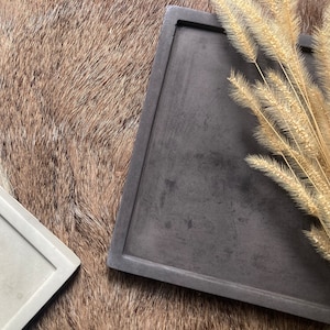 Square Concrete Catchall Tray: Modern Minimalist Decor