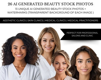 Aesthetic Clinic AI Stock Images, Medical Beauty Photos (PNG)
