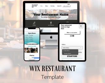 Restaurant Business Website | Restaurant Website | Restaurant Templates | Wix Website | Wix Restaurant site | Menu Website | Cafe Template