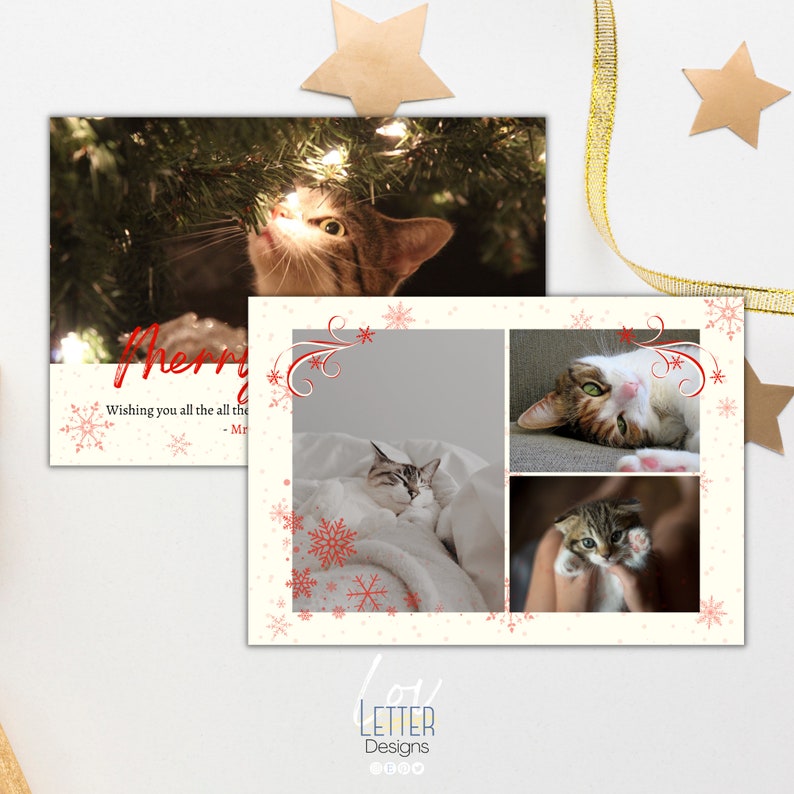 Cute Cat Christmas Card Template Merry Catmas Holiday Pet Etsy cute-cat-christmas-card-template-merry-catmas-holiday-pet-etsy