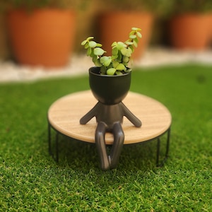 Little People Planter, Humanoid Posing Pots, Cute Planter, Mini Human Planter, Unique Gift