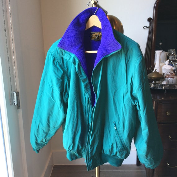 90s Vintage Eddie Bauer Windfoil Jacket - Green - Large
