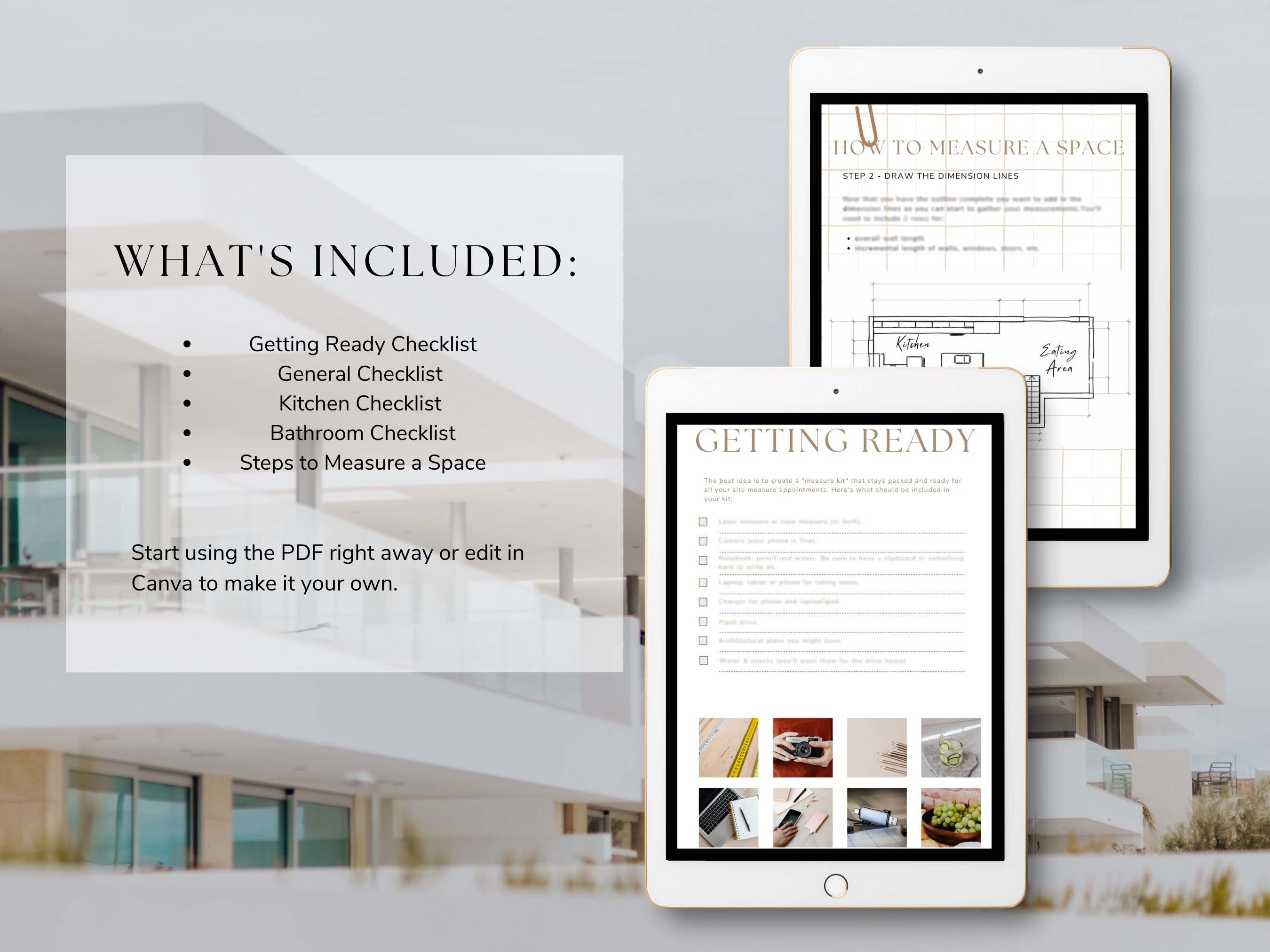 Interior Design Site Measure Checklist How to Measure a Etsy