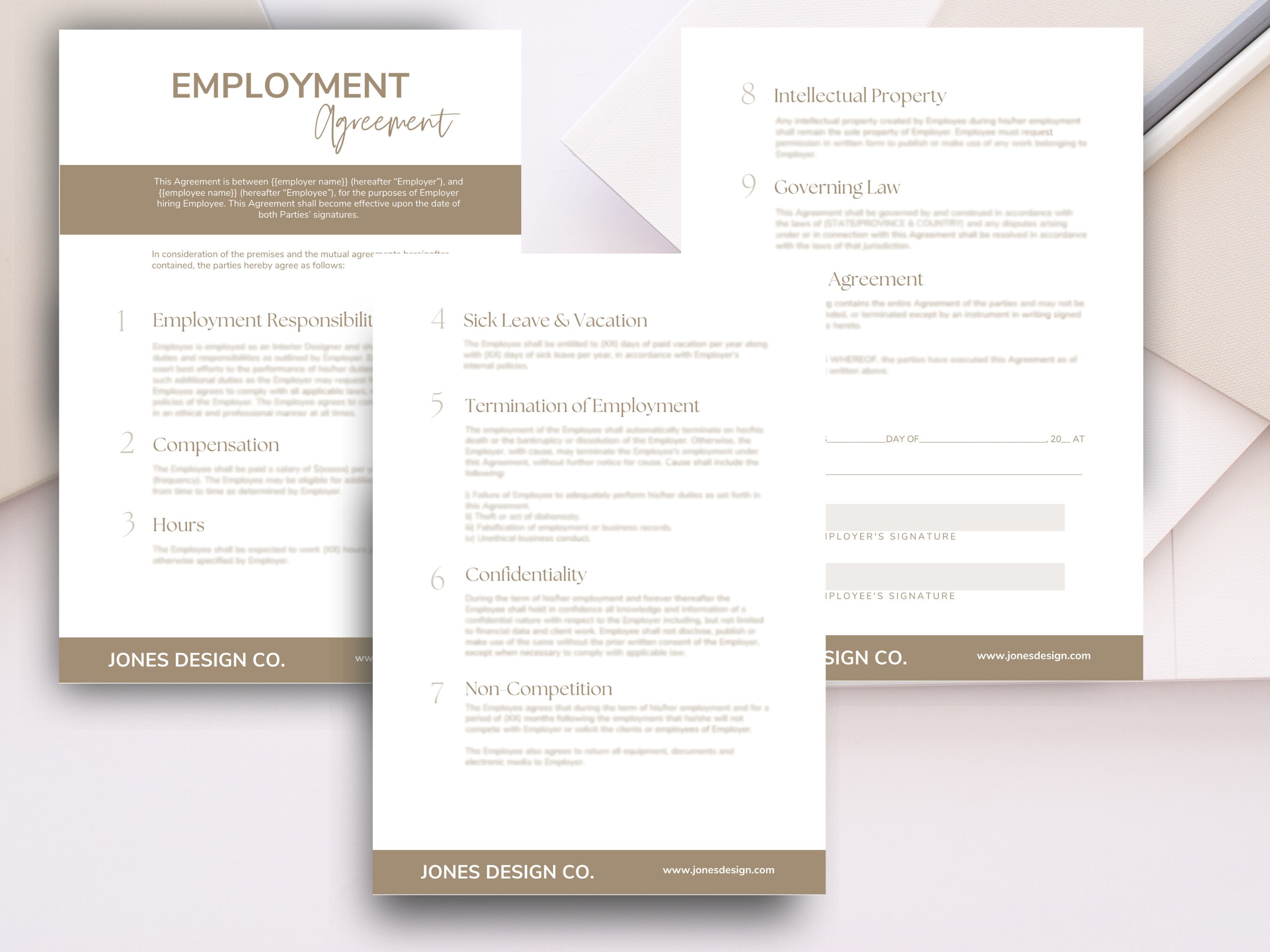 Employment Agreement for Interior Designers - Employment Contract ...