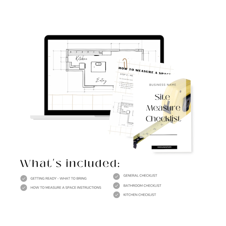 Interior Design Site Measure Checklist How to Measure a Etsy