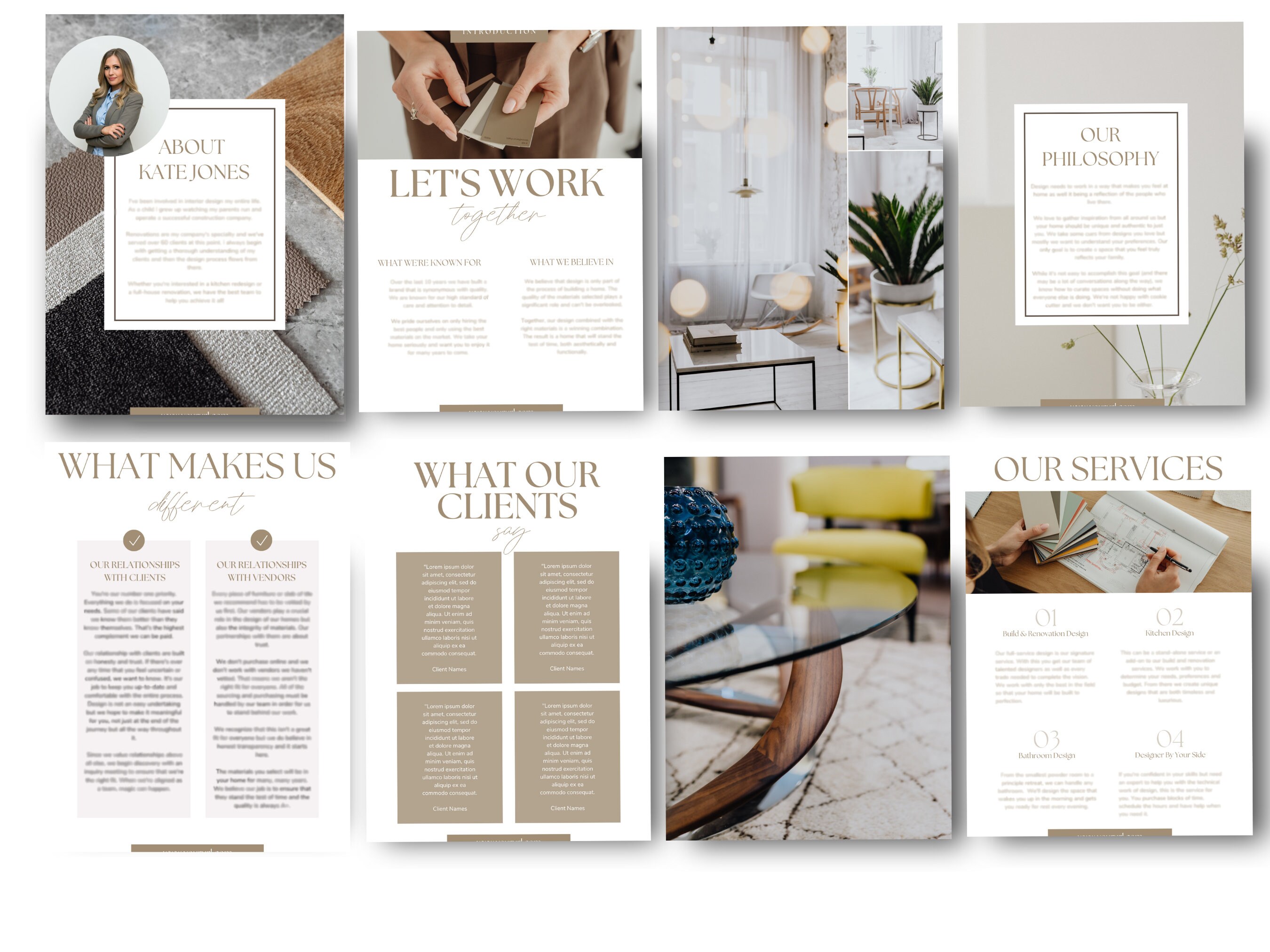 Interior Design Services & Pricing Guide - Fully Editable - Canva ...