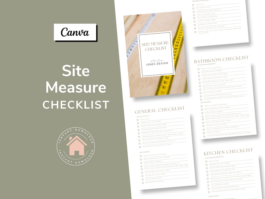 Interior Design Site Measure Checklist How to Measure a Space Interior