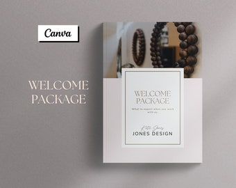 Interior Design Welcome Package - Welcome Packet - Canva Template - Welcome Package  - Interior Design Client