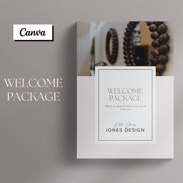 Interior Design Welcome Package - Welcome Packet - Canva Template - Welcome Package  - Interior Design Client