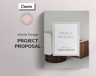 Client Project Proposal - Fully Editable - Canva Template - Project Estimate - Interior Design Client