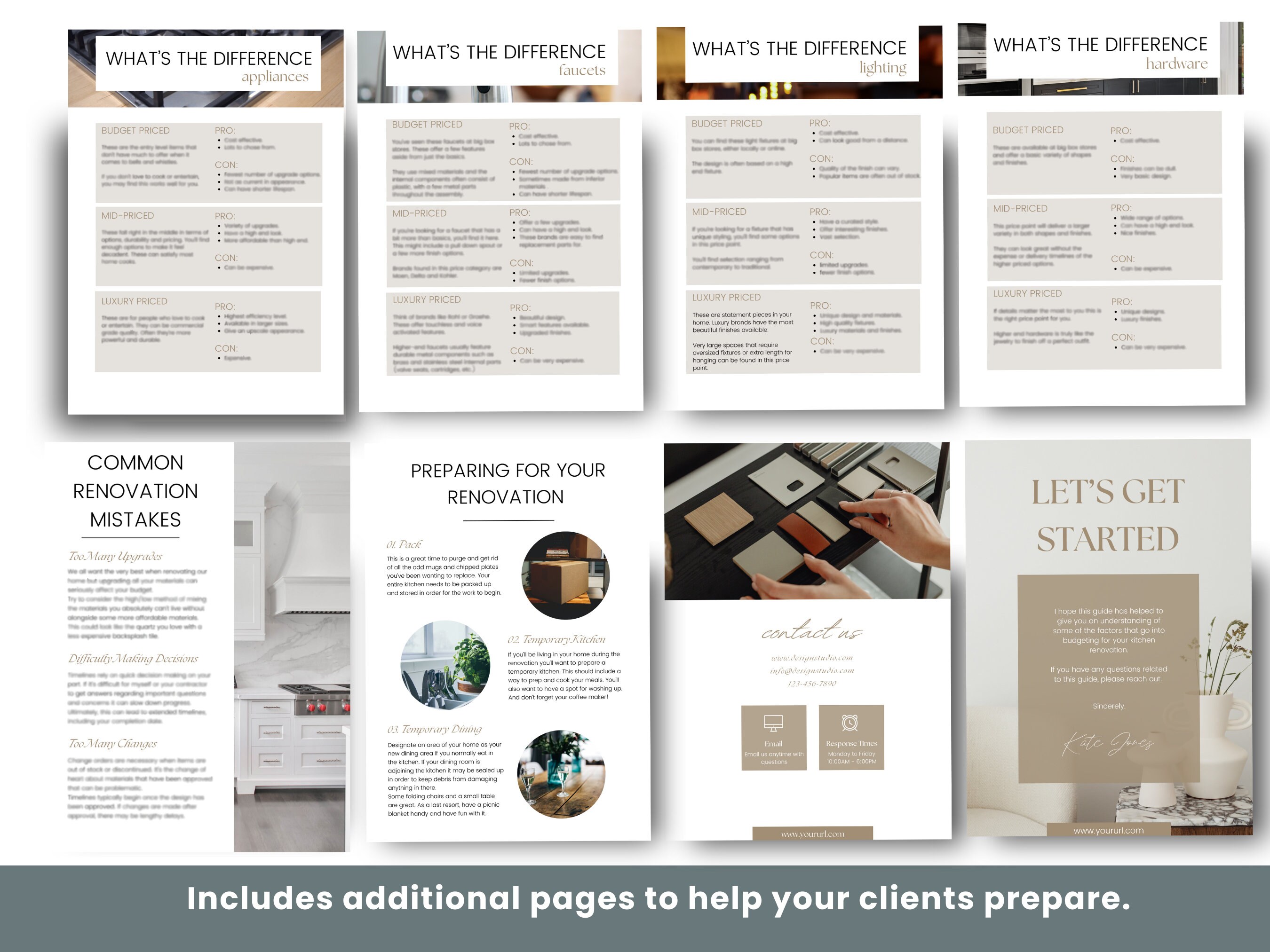 Kitchen Renovation Client Guide - Interior Design Template - Canva ...