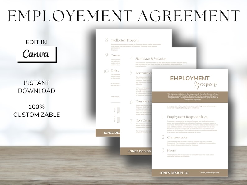 Employment Agreement for Interior Designers - Employment Contract ...