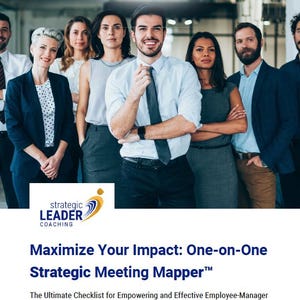 One-on-One Strategic Meeting Mapper™, Ultimate Checklist for Empowering and Effective Employee-Manager Conversations. Incd Example Template