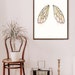 Bee Free Printable Wall Art, Butterfly Wing Inspired, Butterfly Wing ...