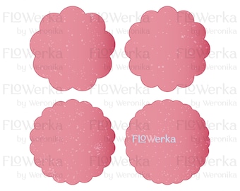 Set of 4 FloWer Plaque Cookie Cutter Standard