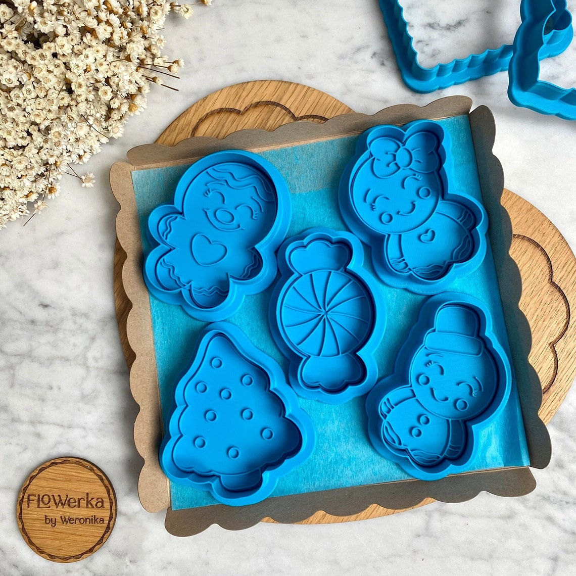 Tescoma Delicia Cookie Cutters With Stamps - 2-Piece Set For Gingerbread & Lebkuchen, Figure Shapes, Dishwasher Safe - View #8