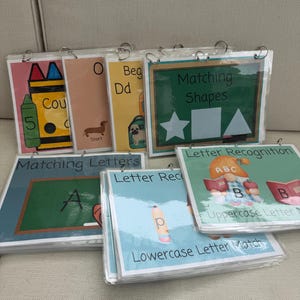 Prekindergarten and kindergarten getting ready educational set reading and math skills