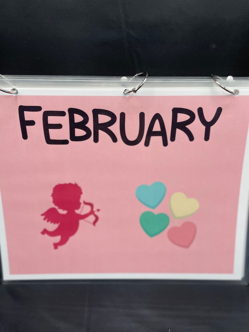 Months of the Year Activity Busy Book Game Educational Children - Etsy