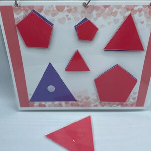 Matching Shapes Activity Busy Book Game Educational Math Preschool - Etsy