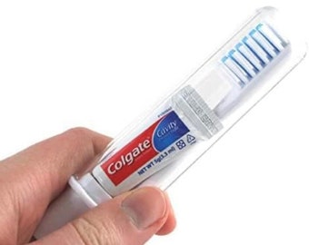 Camping mini Colgate toothbrush set