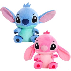 Disney Lilo Stitch Cartoon Plush Doll Toys Baby's Bottle Stitch with Scrump  Soft Stuffed Animal Doll Kids Children Birthday Gift