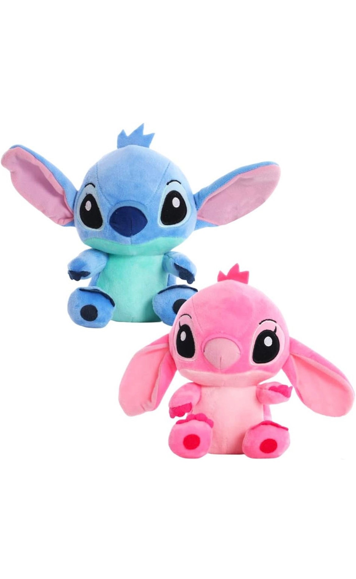 Disney Baby Lilo & Stitch - Lindo animal de peluche suave y abrazable para  niños pequeños y niñas, regalo para niños, punto azul, 15 pulgadas