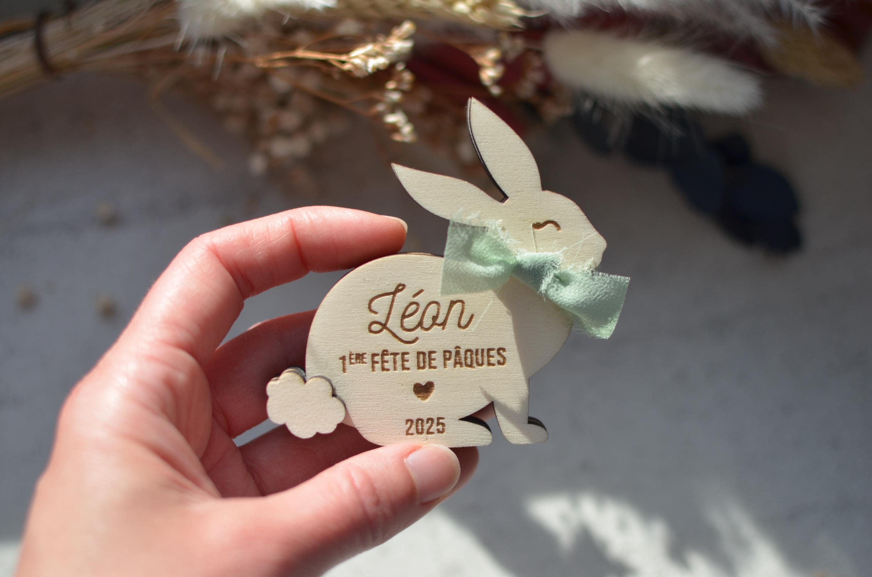 Lapin De Pâques Sur Scooter - Déco En Bois (Erzgebirge) - Neuf (avec Défauts Mineurs Possibles)