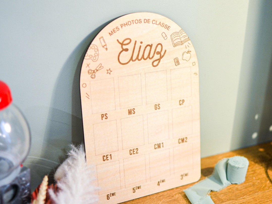 Personalized Wooden Class Photo Sign With Name | Class Photo Board ...