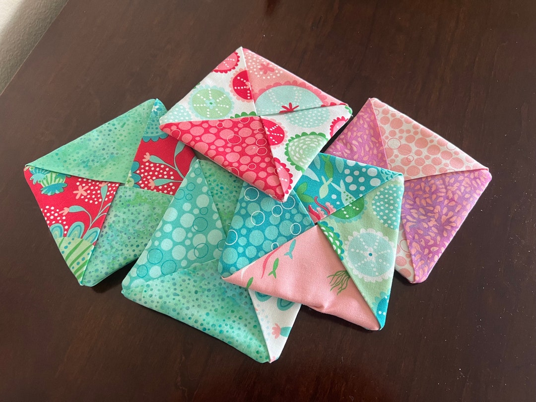 Coastal Fabric Coasters - Etsy