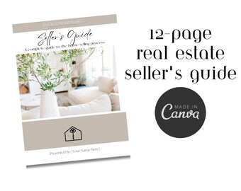 Customizable Seller's Guide Template for Real Estate | Seller's Packet | Real Estate Seller's Guide | Digital Download | Printable | Canva