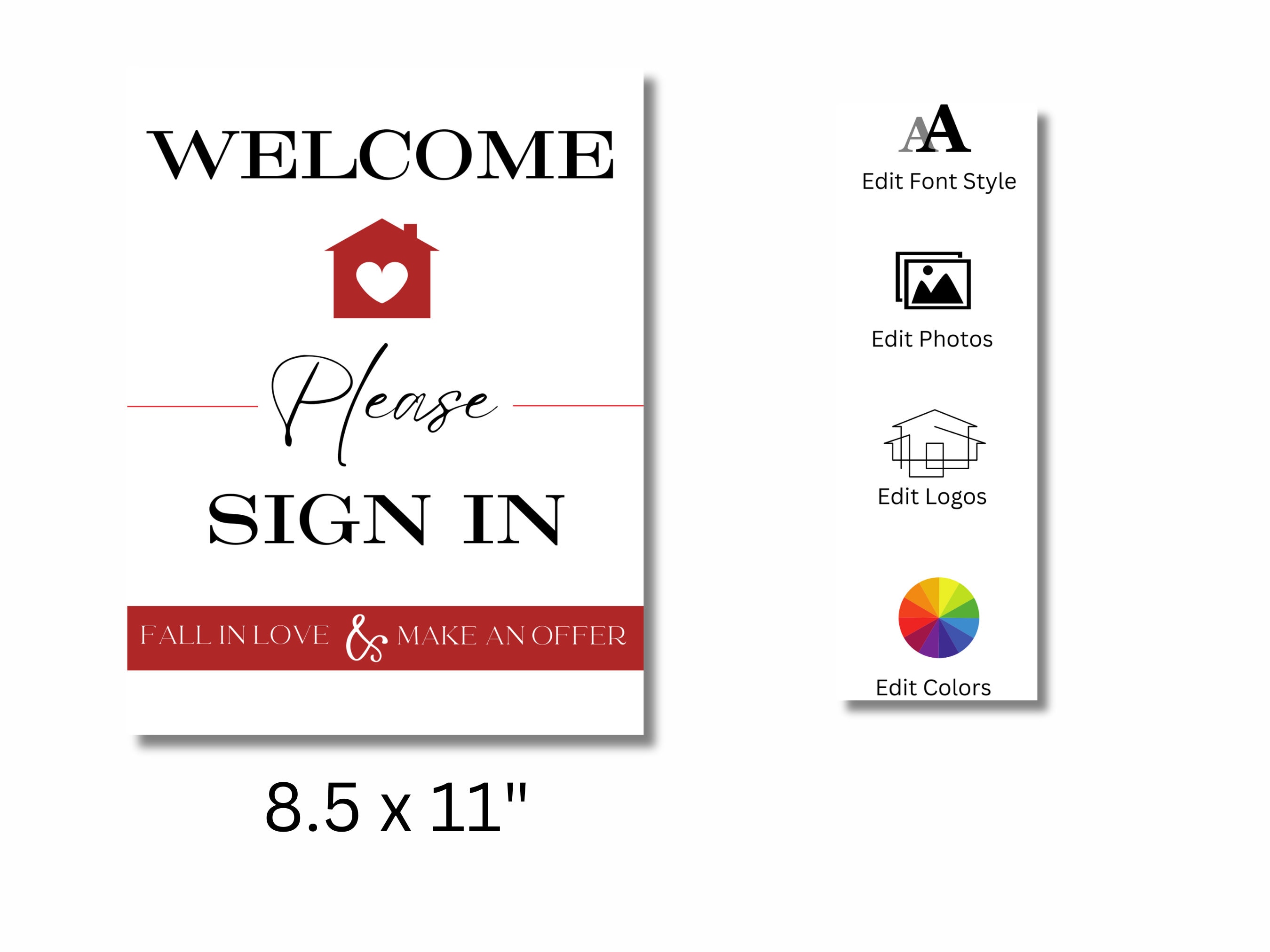 Printable Welcome Sign | Open House Marketing | Real Estate Marketing ...
