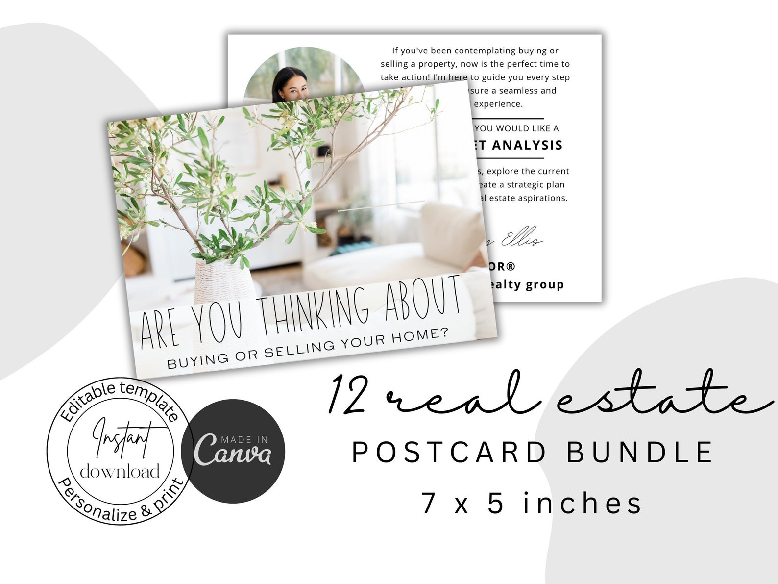 Real Estate Postcard Bundle Real Estate Farming Postcards Real Estate