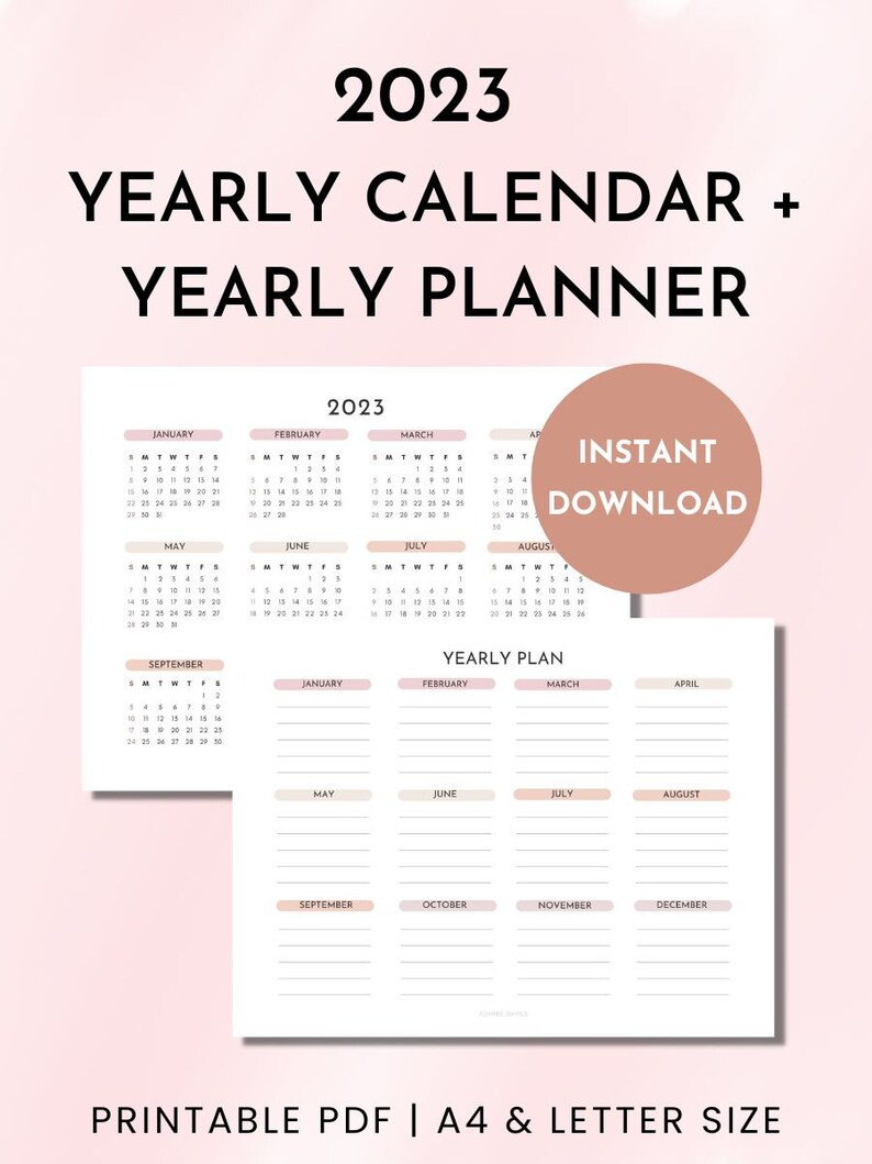 2023 Yearly Calendar Printable - Il 794xN.4398083199 Rzv6