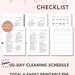 Master Cleaning Checklist Printable Deep Cleaning Checklist Room by ...