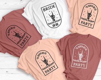 Bride Or Die Bachelorette Party Shirts: Bridal Squad Tees